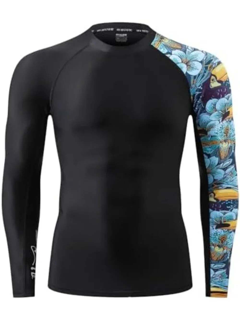 Men's Long Sleeve Rash Guard - UPF 50+ UV Protection, Quick Dry Swim Shirt
